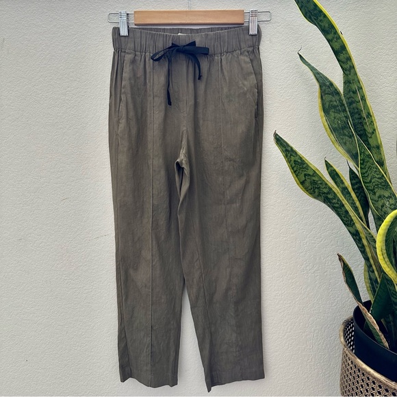 Aritzia Babaton Drawstring Linen Pants - Picture 3 of 11